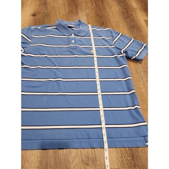 Brooks Brothers Mens Medium Polo Lot of 2 embroidered logo cotton striped multi - Picture 7 of 9